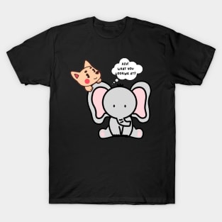 Elephant and dog T-Shirt